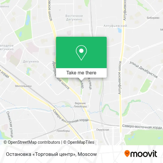 Остановка «Торговый центр» map