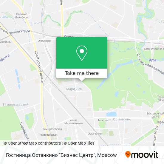 Гостиница Останкино "Бизнес Центр" map
