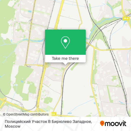 Полицейский Участок В Бирюлево Западное map