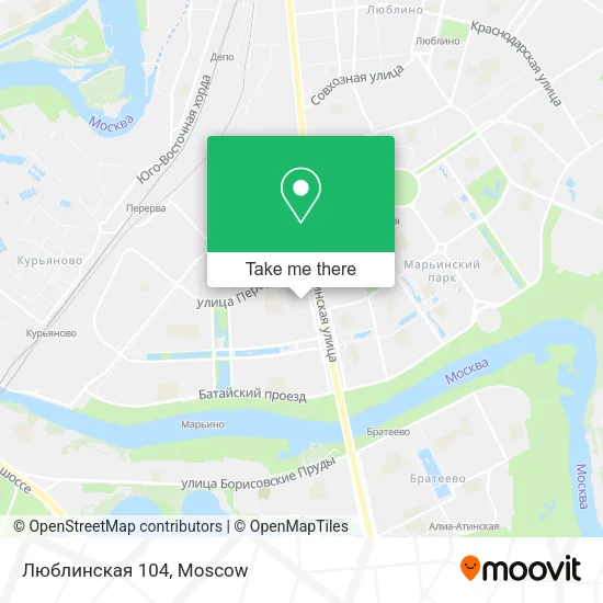 Люблинская 104 map