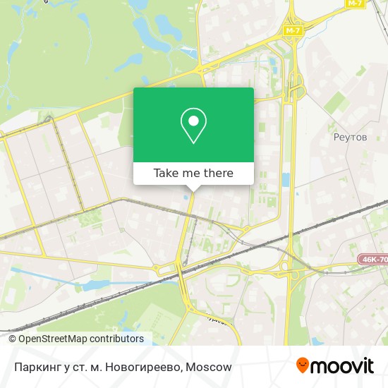 Паркинг у ст. м. Новогиреево map