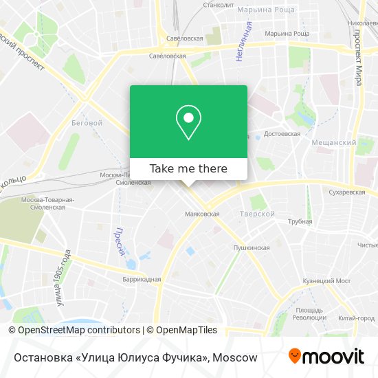 Остановка «Улица Юлиуса Фучика» map