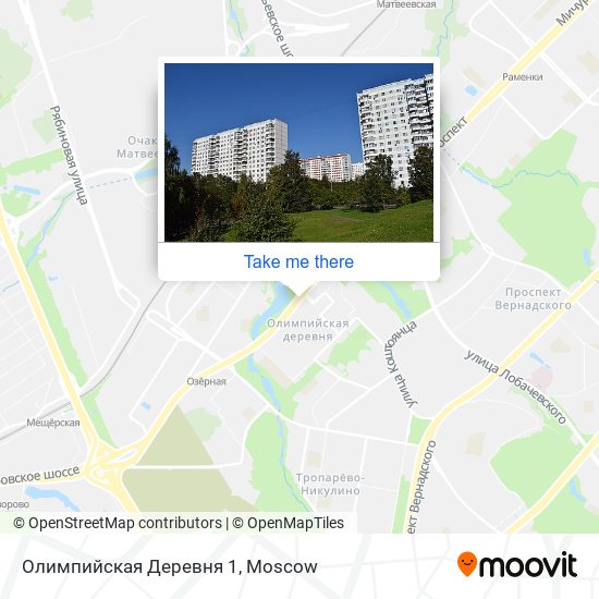 Олимпийская Деревня 1 map