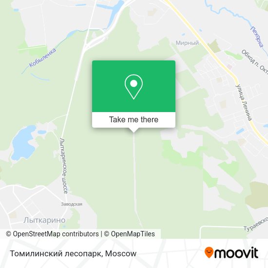 Томилинский лесопарк map