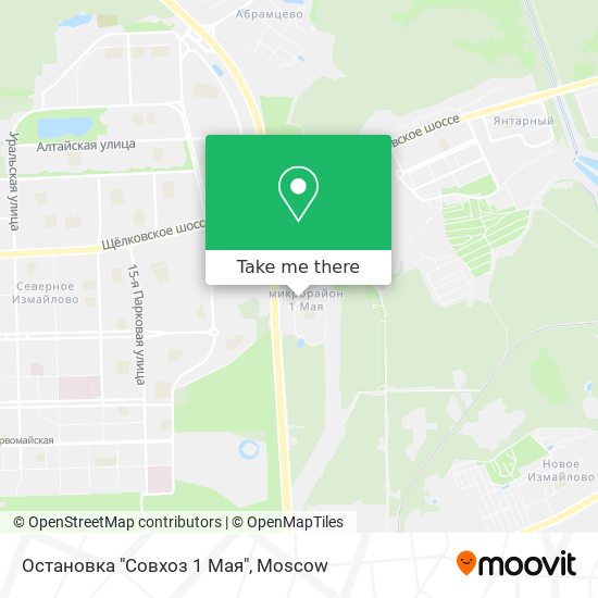 Остановка "Совхоз 1 Мая" map