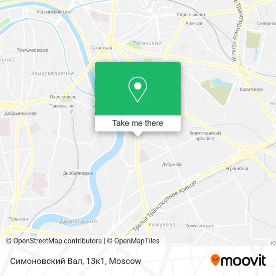 Симоновский Вал, 13к1 map