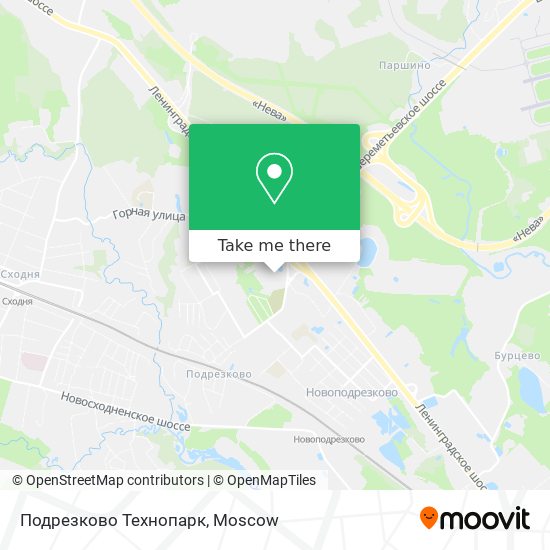 Подрезково Технопарк map