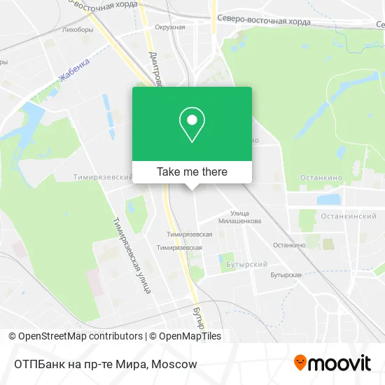 ОТПБанк на пр-те Мира map