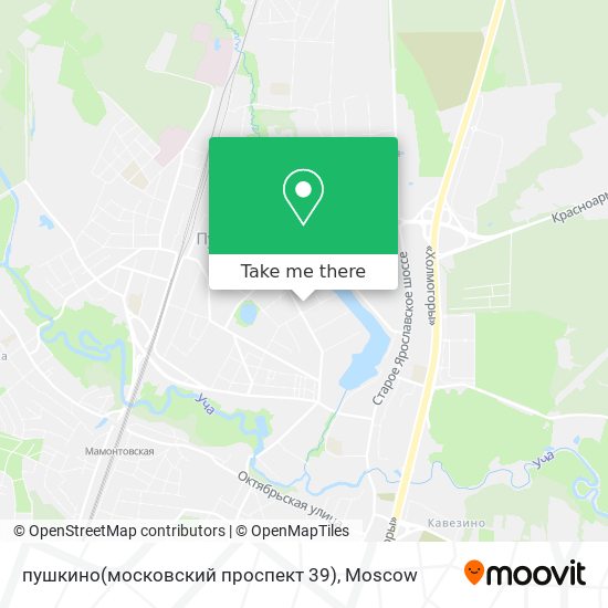 пушкино(московский проспект 39) map