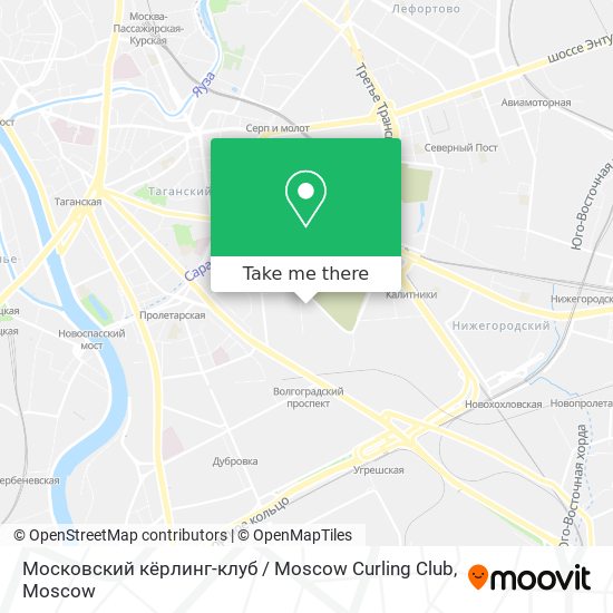 Московский кёрлинг-клуб / Moscow Curling Club map