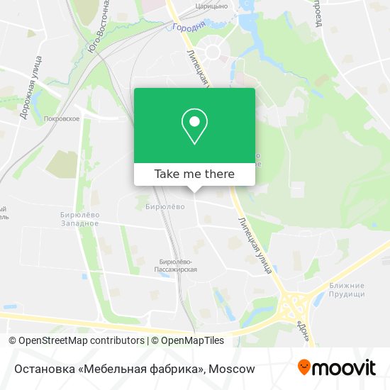 Остановка «Мебельная фабрика» map