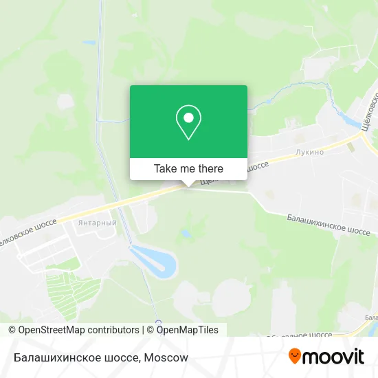 Балашихинское шоссе map