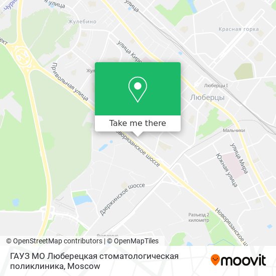 ГАУЗ МО Люберецкая стоматологическая поликлиника map