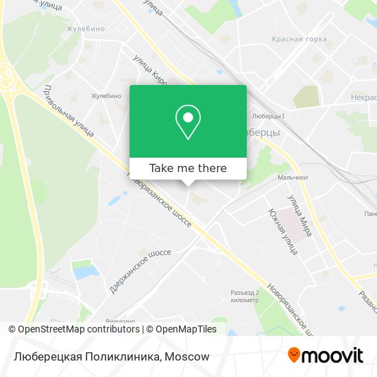 Люберецкая Поликлиника map