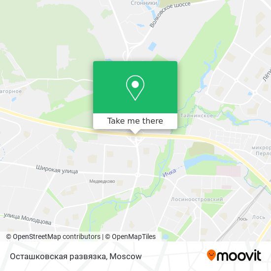 Осташковская развязка map