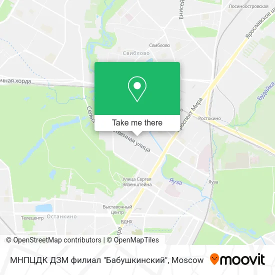 МНПЦДК ДЗМ филиал "Бабушкинский" map
