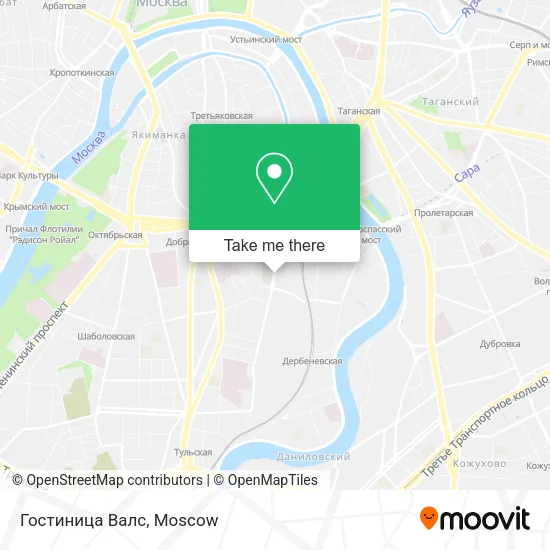 Гостиница Валс map