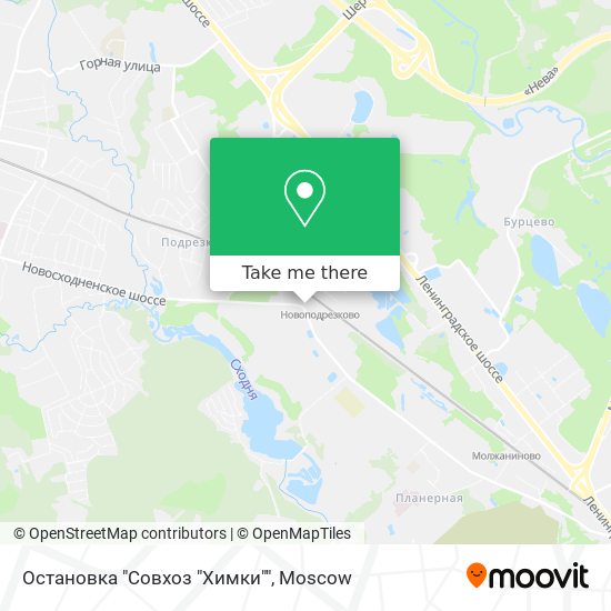 Остановка "Совхоз "Химки"" map