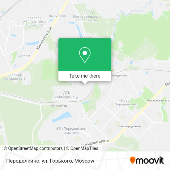 Переделкино, ул. Горького map