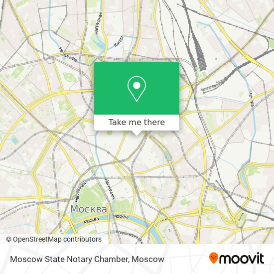 Moscow State Notary Chamber map