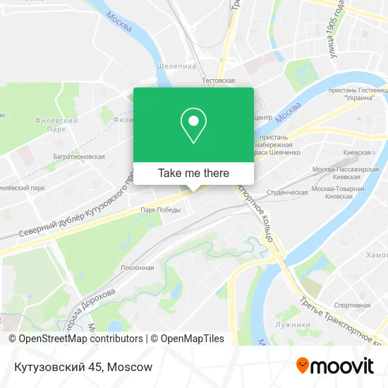 Кутузовский 45 map