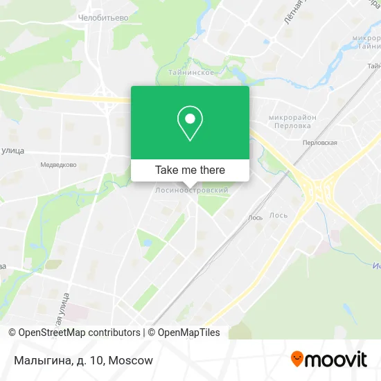 Малыгина, д. 10 map