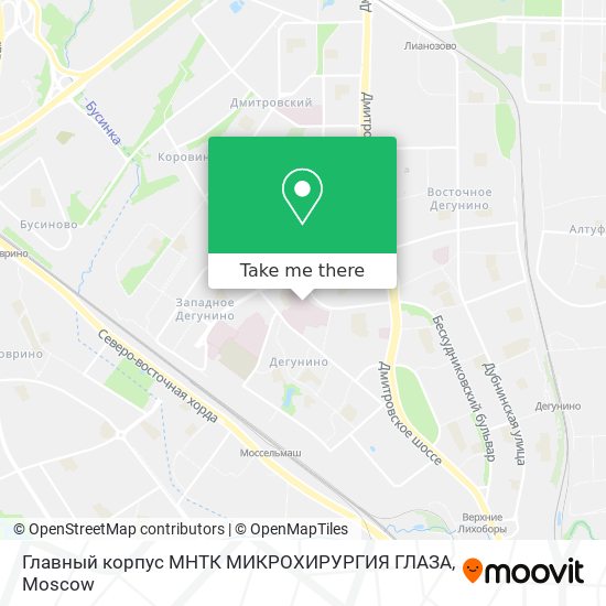 Главный корпус МНТК МИКРОХИРУРГИЯ ГЛАЗА map