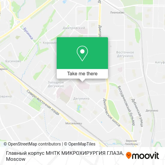 Главный корпус МНТК МИКРОХИРУРГИЯ ГЛАЗА map