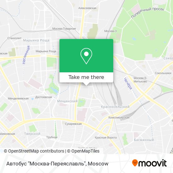 Автобус "Москва-Переяславль" map