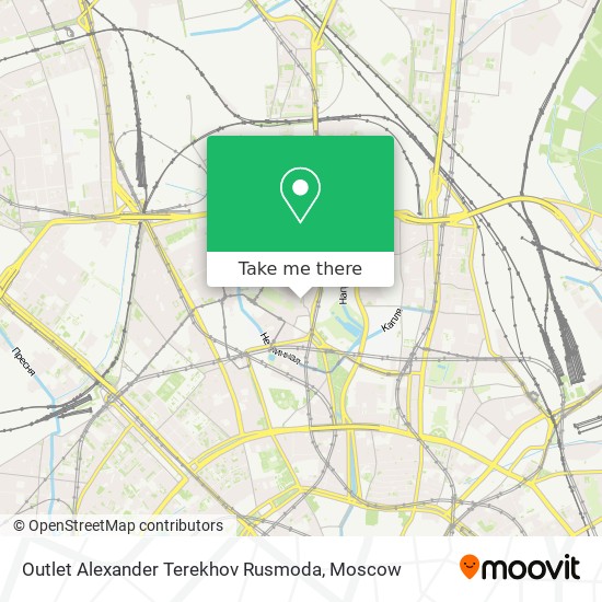 Outlet Alexander Terekhov Rusmoda map