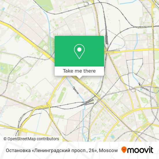 Остановка «Ленинградский просп., 26» map
