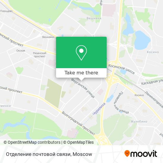 Отделение почтовой связи map