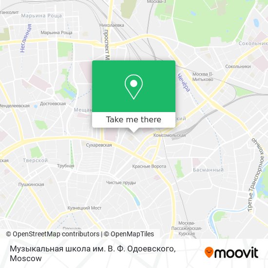 Музыкальная школа им. В. Ф. Одоевского map