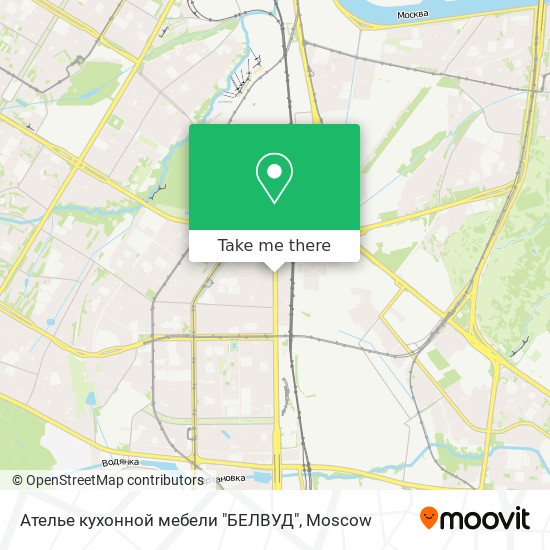 Ателье кухонной мебели "БЕЛВУД" map