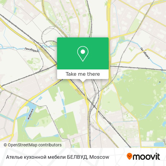 Ателье кухонной мебели БЕЛВУД map