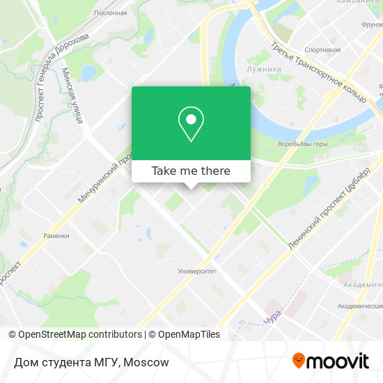 Дом студента МГУ map