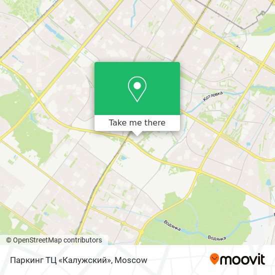 Паркинг ТЦ «Калужский» map