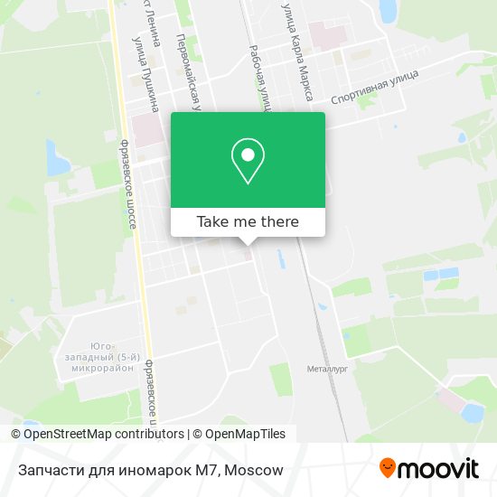 Запчасти для иномарок М7 map