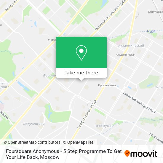 Foursquare Anonymous - 5 Step Programme To Get Your Life Back map