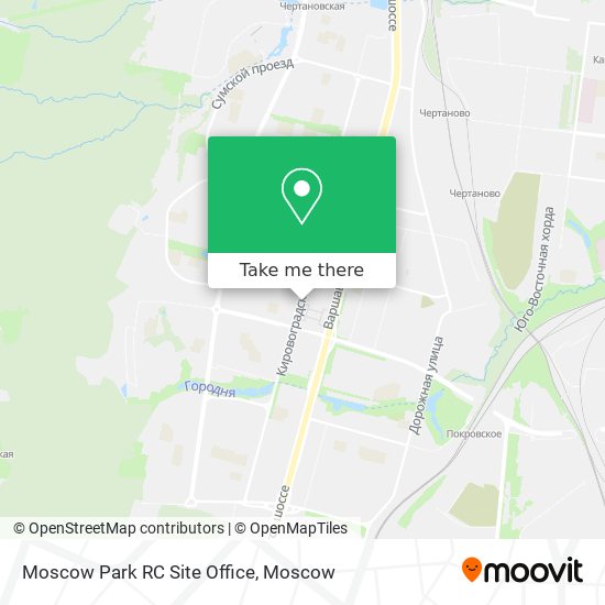 Moscow Park RC Site Office map