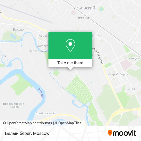 Белый берег map