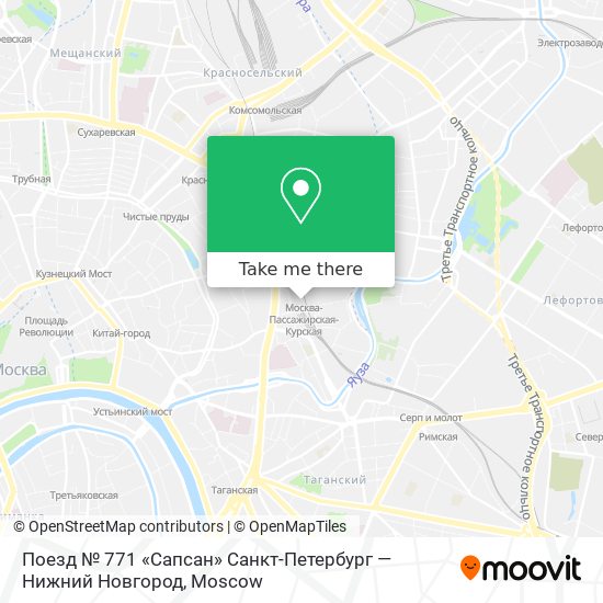 Поезд № 771 «Сапсан» Санкт-Петербург — Нижний Новгород map