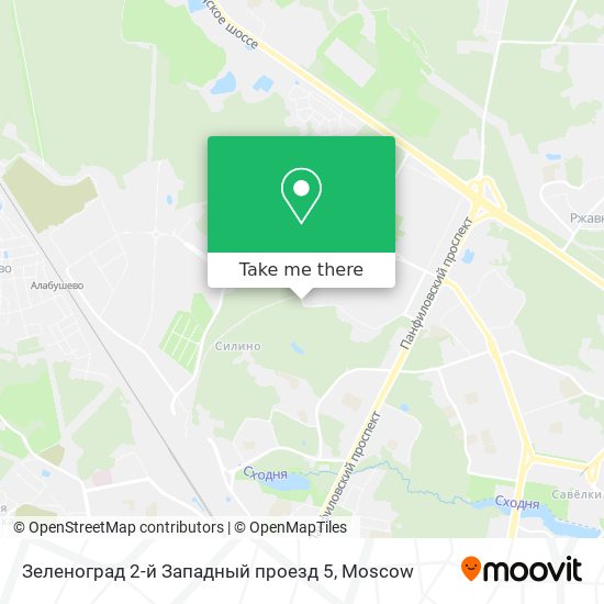 Зеленоград 2-й Западный проезд 5 map