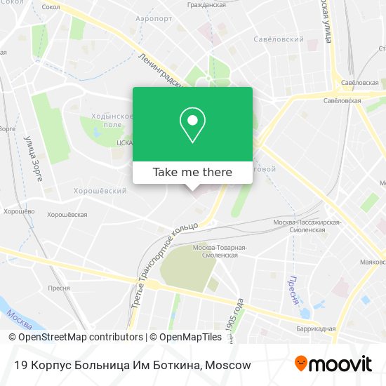 19 Корпус Больница Им Боткина map