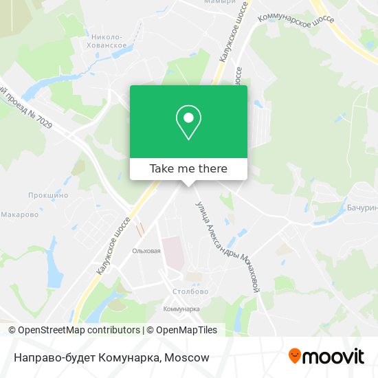 Направо-будет Комунарка map