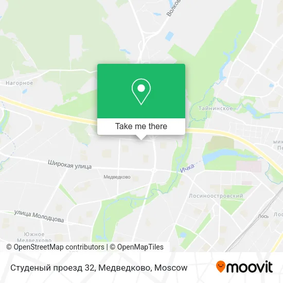 Студеный проезд 32, Медведково map