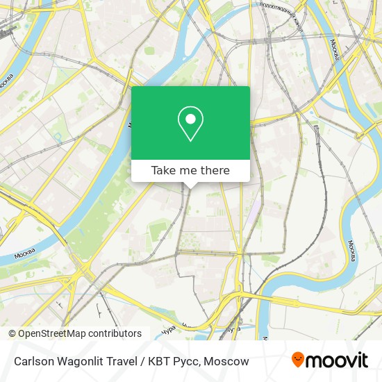 Carlson Wagonlit Travel / КВТ Русс map