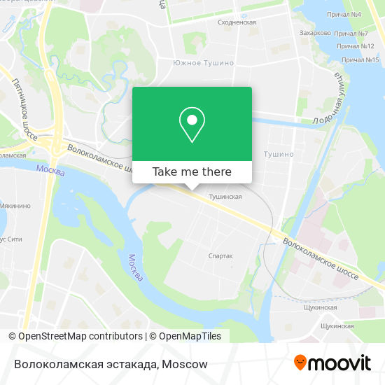 Волоколамская эстакада map