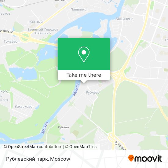 Рублевский парк map