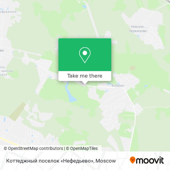 Коттеджный поселок «Нефедьево» map